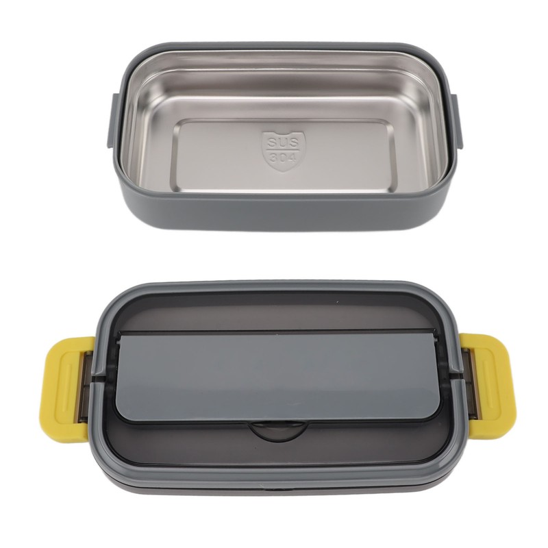 304 Stainless Steel Bento Box Adult Lunch Box Single Layer