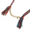 Lureme Bohemian Handmade Colorful Braided with Pom Pom and Tassels
