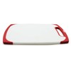 Starfrit 10-Inch x 6-Inch Antibacterial Cutting Board, White and Red