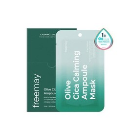 Freemay Olive Cica Moisture Barrier Calming Ampoule Vegan Mask Pack 1 Sheet //FJS (41989790) / 프리메이 올리브 시카 수분장벽 카밍 앰플 비건 마스크팩 1매 //FJS (41989790)