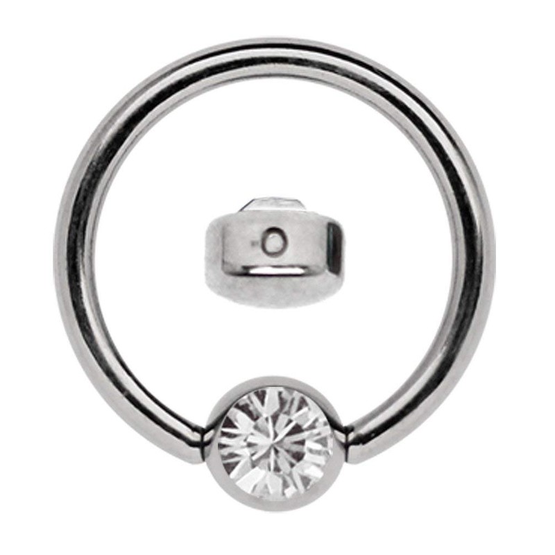 Titanium Ring 1.2 x 6 mm For Lip Piercing With