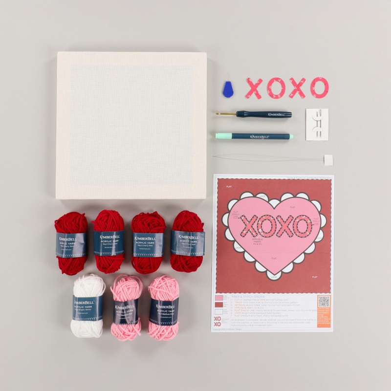 Kimberbell Punch Needle Kit - Hugs & Kisses – Complete