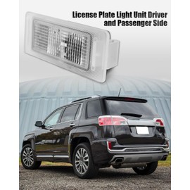 License Plate Light Unit Fit for GMC Acadia 2017 2018 2019 Replace 13502178