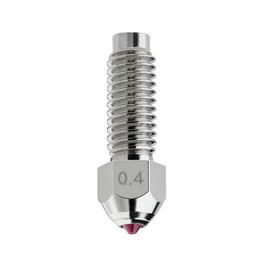 DUROZZLE Ruby Nozzle 0.4mm for Sovol SV08 / T300 / SV06 ACE 3D Printer, Hardened & Abrasion Resistant, Nickel Plated Copper Body