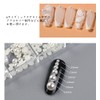 CRSHIP Nail Art Pearl, Semicircle Pearl White AB White Hemispherical