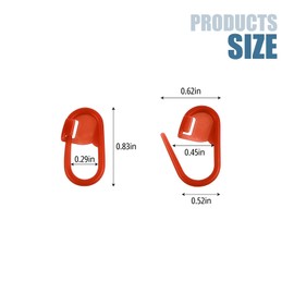 50 Pieces Colorful Knitting Crochet Locking Stitch Markers Stitch Needle Clip Counter (Color Ship Randomly) (50)