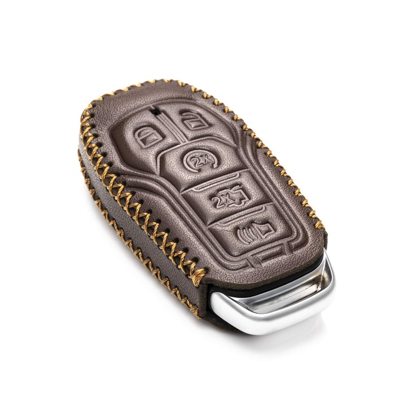 Vitodeco Genuine Leather Smart Key Fob Case Cover Protector Compatible