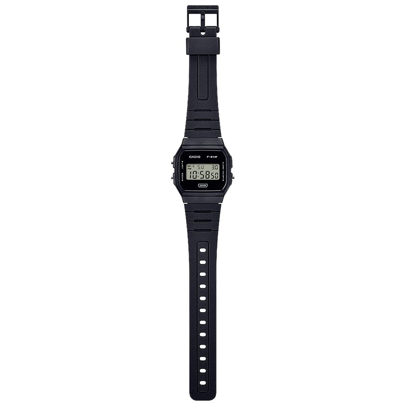 Casio Classic Watch F-91WB Biomass Plastic, Black