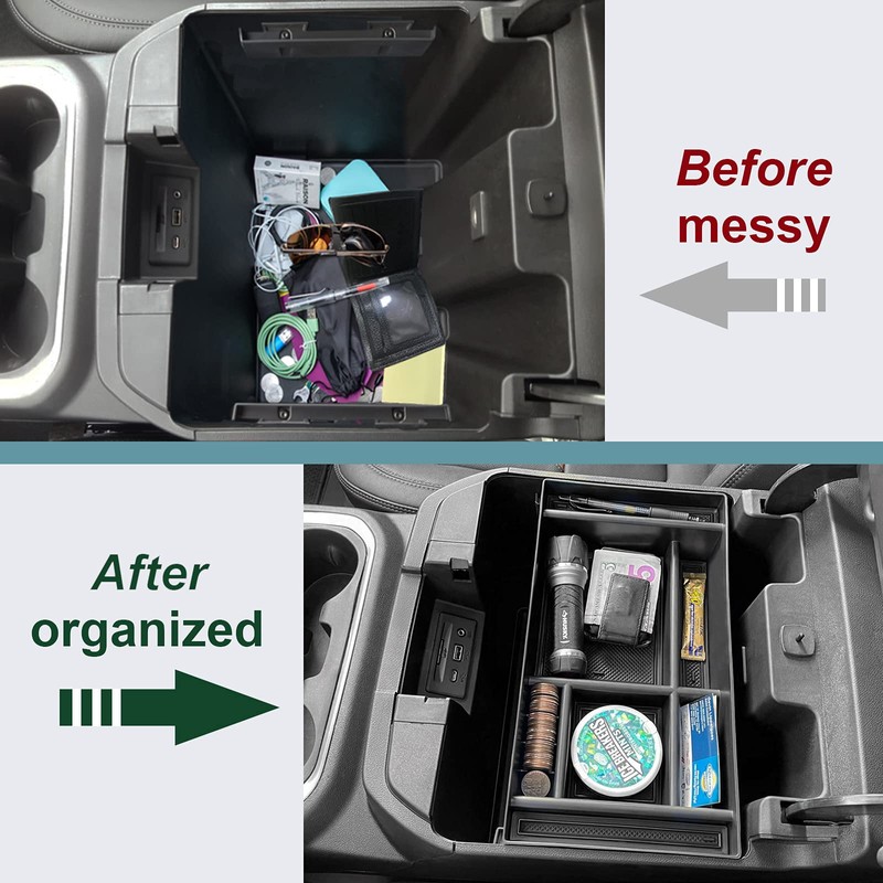 PIMCAR Center Console Organizer for 2019-2022 Chevy Silverado 1500/GMC Sierra