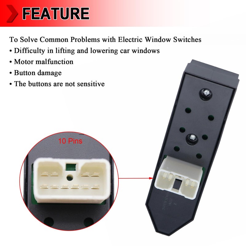 93575-2E100 Power Window Switch, Front Right Side Door Power Window