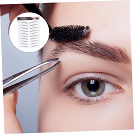 BESPORTBLE Brow Tint Stickers Quick Easy False Eyebrows 12 Sheets Eyebrow Stencil Kit