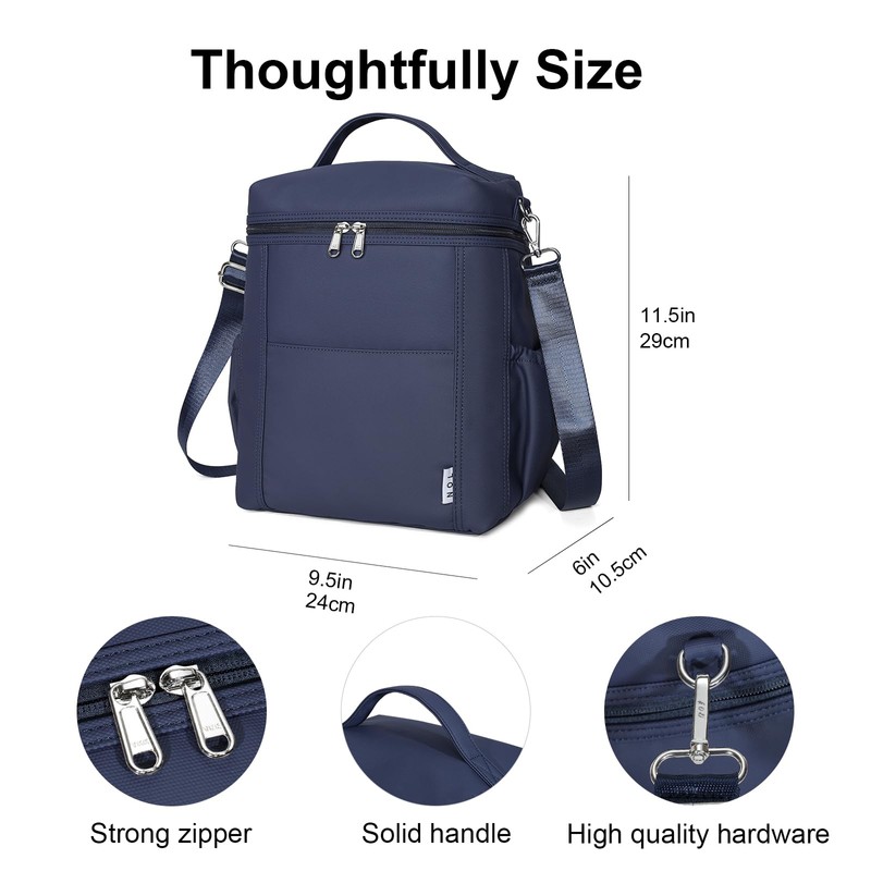 NOL Natural Organic Lifestyle Insulated Lunch Bags for Women Cooler