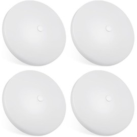 Obeaming 4 Pack RV Interior Ceiling Dome Light 4.5 Inch, Press Dimmer Switch & Blue Nightlight,12V Dimmable Puck Light for Motorhome Trailer Fifth Wheel Truck Coach Enclosed Trailer(5000K)