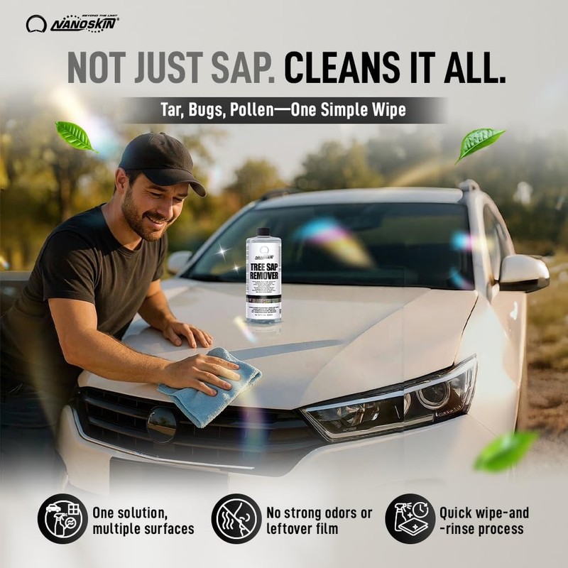 Nanoskin Tree Sap Remover 32 Oz. - Instant, Safe Car