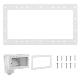 SPX1091GW Wide Mouth Butterfly Gasket Compatible with Hayward Automatic Skimmers SP1091WM SP1091LX, Above Ground Pool Skimmer Replacement Gasket 13 3/4" x 7.5" Leak-Proof Seal with 10 Screws (2 Pack)