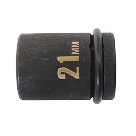 PAOCK SSPOWER Thin Mouth Impact Wrench Socket, Short, IMS-21S, 0.8 inches (21 mm), Insertion Angle: 0.5 inches (12.7 mm)