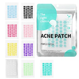 Pimple Patches, Pimple Patch, 9 Pieces of 360 Acne Patches Cute Pimple Patches Hydrocolloid Pimple Patches, Absorb Fluid and Reduce Redness for Face And Skin Carev, 9 Colors in Total