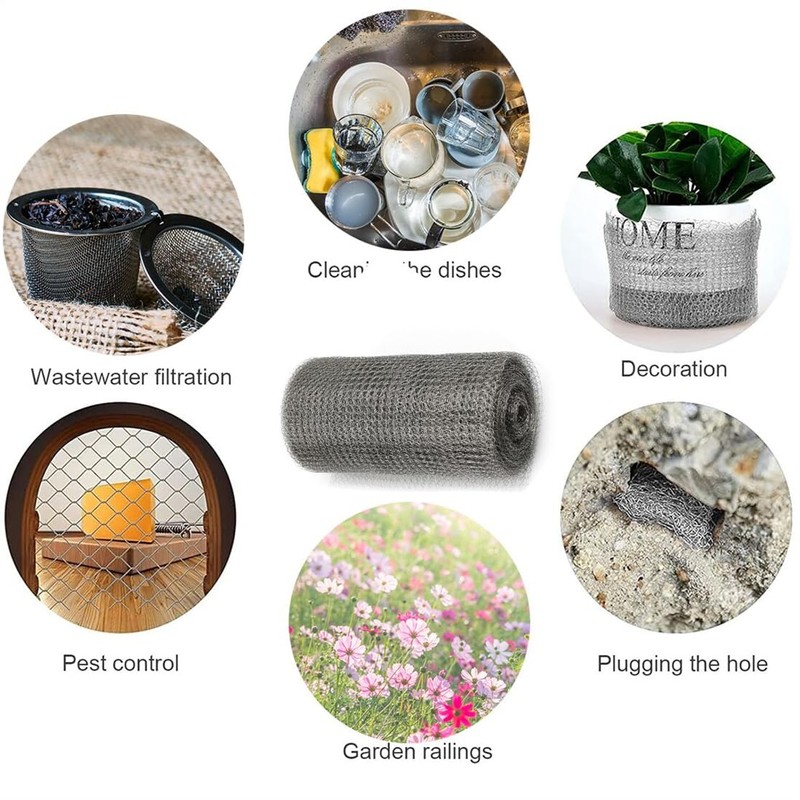 Wire Mesh for Mice Control 7.8” X 13.1Ft Hole Fill