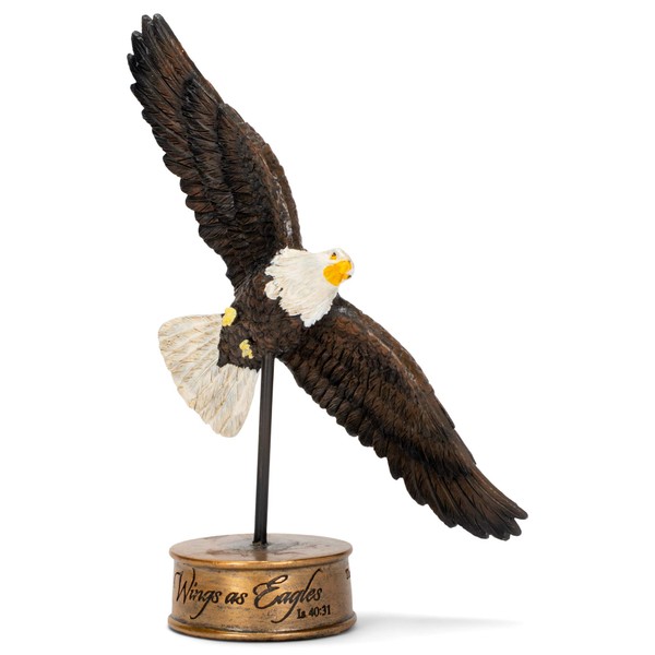 Dicksons Soaring Wings as Eagles 7 inch Resin Stone Table Top Figurine