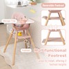 KOTEK Baby High Chair, 6 in 1 Convertible Wooden Highchair