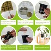 72 Pcs 1.2-Inch Rockwool Cubes with Net Cups and Self-Watering