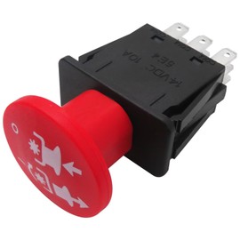 Vicue New 8 Terminals 10 AMP Clutch PTO Switch Replacement 4174684, 500016 Fit for Dixie Chopper 2017 Blackhawk, 2017 Classic, 2017 Magnum, 2017 RZT Pro Series - Red