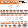 HASAOMOI 375pcs Metric Woodruff Key Assortment Kit, include 200pcs Semicircle