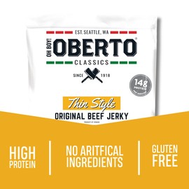 Oh Boy! Oberto Classics Thin Style Original Beef Jerky, 7 Ounce