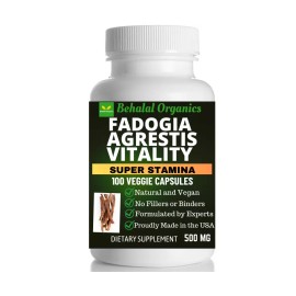 100% Pure Fadogia Agrestis 500Mg/Serving 10:1 (100 VegiCaps)