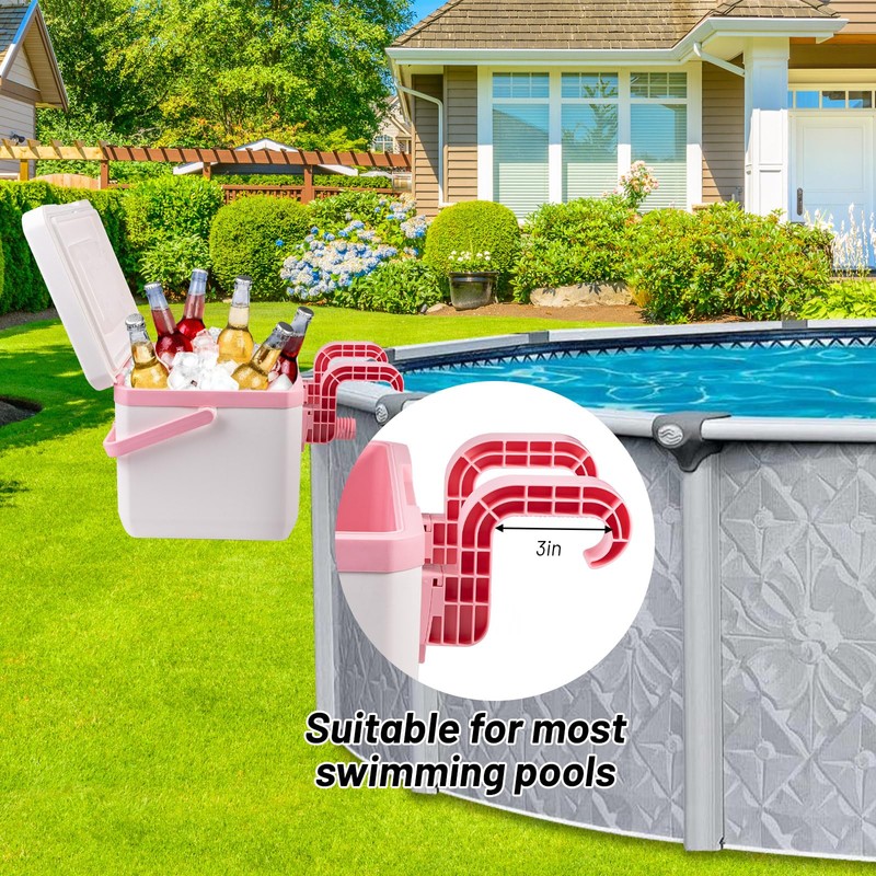 13L Pool Cooler, Insulated Hard Cooler with Handle & Hanging