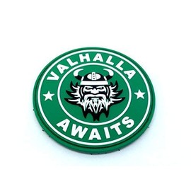 Valhalla Awaits Viking PVC Airsoft Paintball Patch