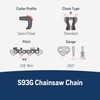 Husqvarna X-Cut S93G 18 Inch Chainsaw Chain, .3/8" Pitch, .050"