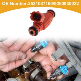 X AUTOHAUX 1 Pcs No.3531037160/9260930022 Fuel Injector for Hyundai Accent 2010 Car Engine Flow Match Fuel Nozzle