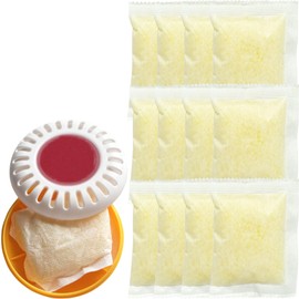 12 Pack Diaper Pail Odor Absorber Carbon Filter Refills for Munchkin Step Diaper Pail, Odor Eliminator Refills for Arm & Hammer Puck Baking Soda Cartridge (Lemon Flavor)