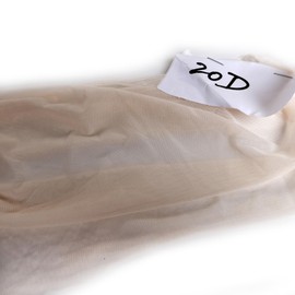 Thin and Transparent 4-Way Stretch Net Fabric Nylon Spandex Power Mesh, Pre-Cut 5 Yards Long 60" Wide,Skin(Beige) Color Lightweight Sheer