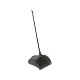 Rubbermaid Commercial Lobby Pro Dustpan with Wheels, 31 Metal Handle, 37 Overall Length, Black