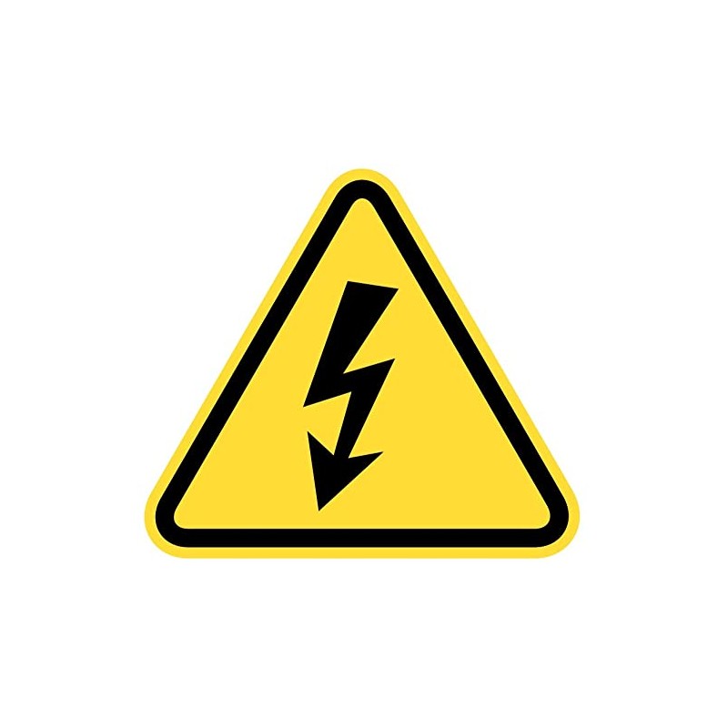 Samunshi® Warning Triangle Flash Sticker Flash Sticker Power Caution 10