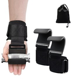 Lifting Hooks for Weight Lifting: Weightlifting Hooks Wrist Straps Hand Grip Support for Deadlift Weightlifting Gym Gloves for Men & Women