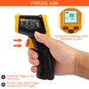 Gvolatee Meat Thermometer, Infrared Thermometer, Digital Laser, Temperature Meter, Infrared