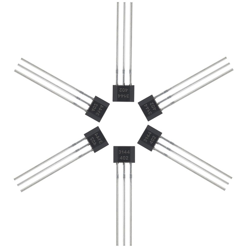 ALLECIN 20Pcs A3144 3144 Hall Effect Sensor OH3144 AH3144E 3Pins