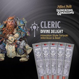 Mythical Meats Dungeons & Dragons Divine Delight (Cleric) - 12 Jerky Sticks - Hawaiian Style Teriyaki Wild Boar with Beef Stick, MSG Free