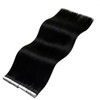 LaaVoo Tape Extensions, Real Hair, 40 cm, Invisible Hair Extensions,