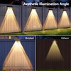 Brizled Solar Fence Lights Outdoor, 8 Pack 2700/4500/6500K 6 Modes