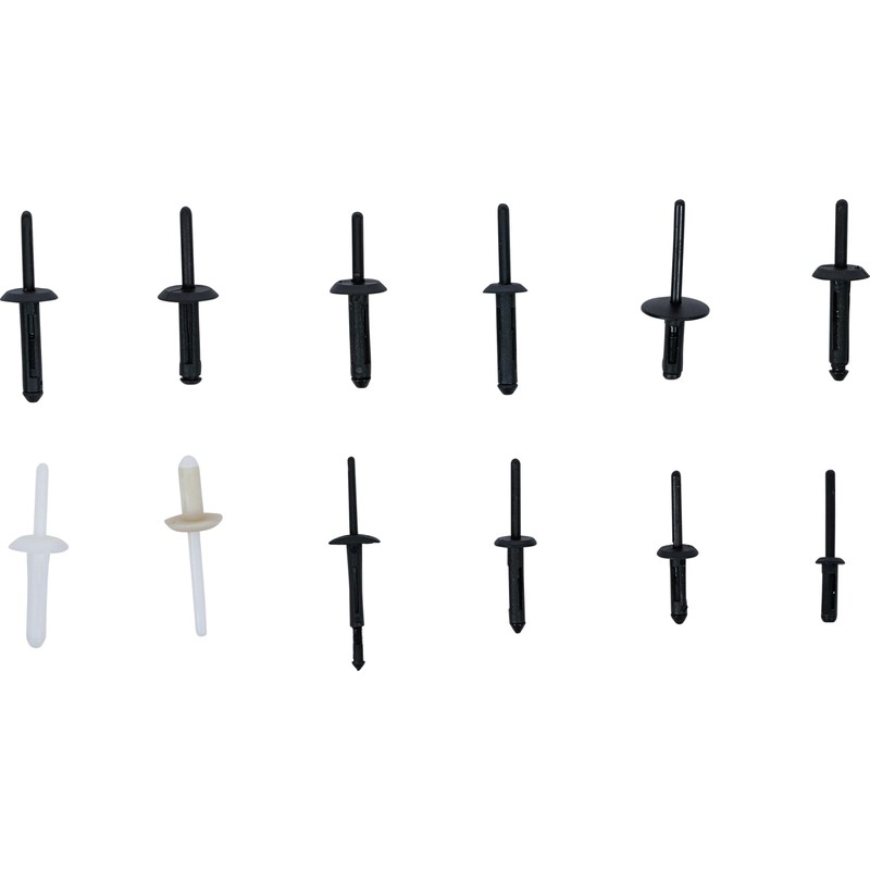 BGS Technic Shear Plastic Rivets Assortment, 235Pieces