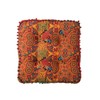 ELEFOCUS Orange Bohemian Seat Cushion,Indoor Boho Chair Cushions for Dining