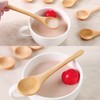 30pcs Mini Natural Wooden Children Spoon Kitchen Condiment Tool