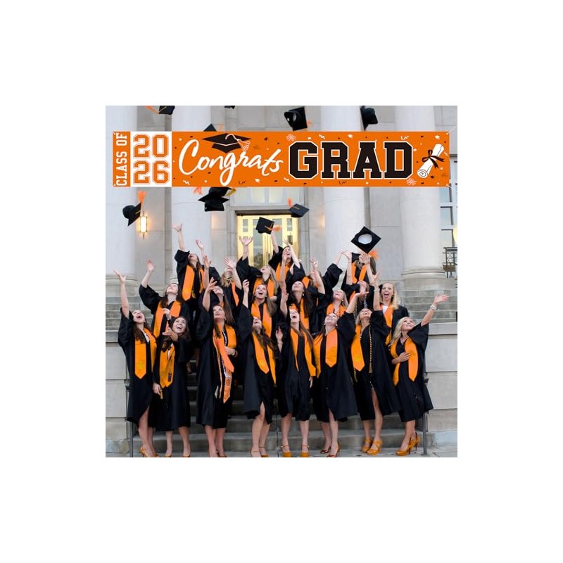 2026 Graduation Yard Sign, Large Congrats Grad Yard Banner Class