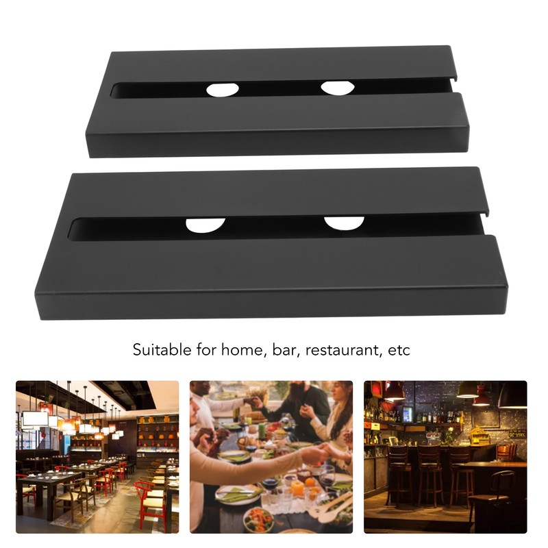 2Pcs Black Red Wine Glass Holder Self Adhesive Plastic Wine