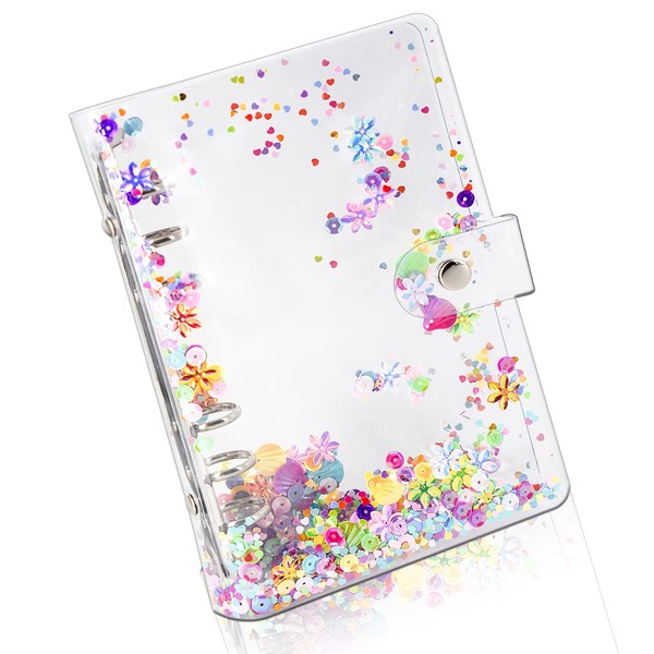 Smarpau A6 Binder Cover, Clear Soft PVC 6 Hole Ring