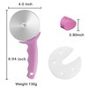 4" Pizza Cutter Wheel,Stainless Steel Large Pizza Cutter with Cover,